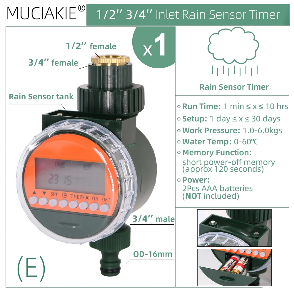 E-Rain Sensor Timer