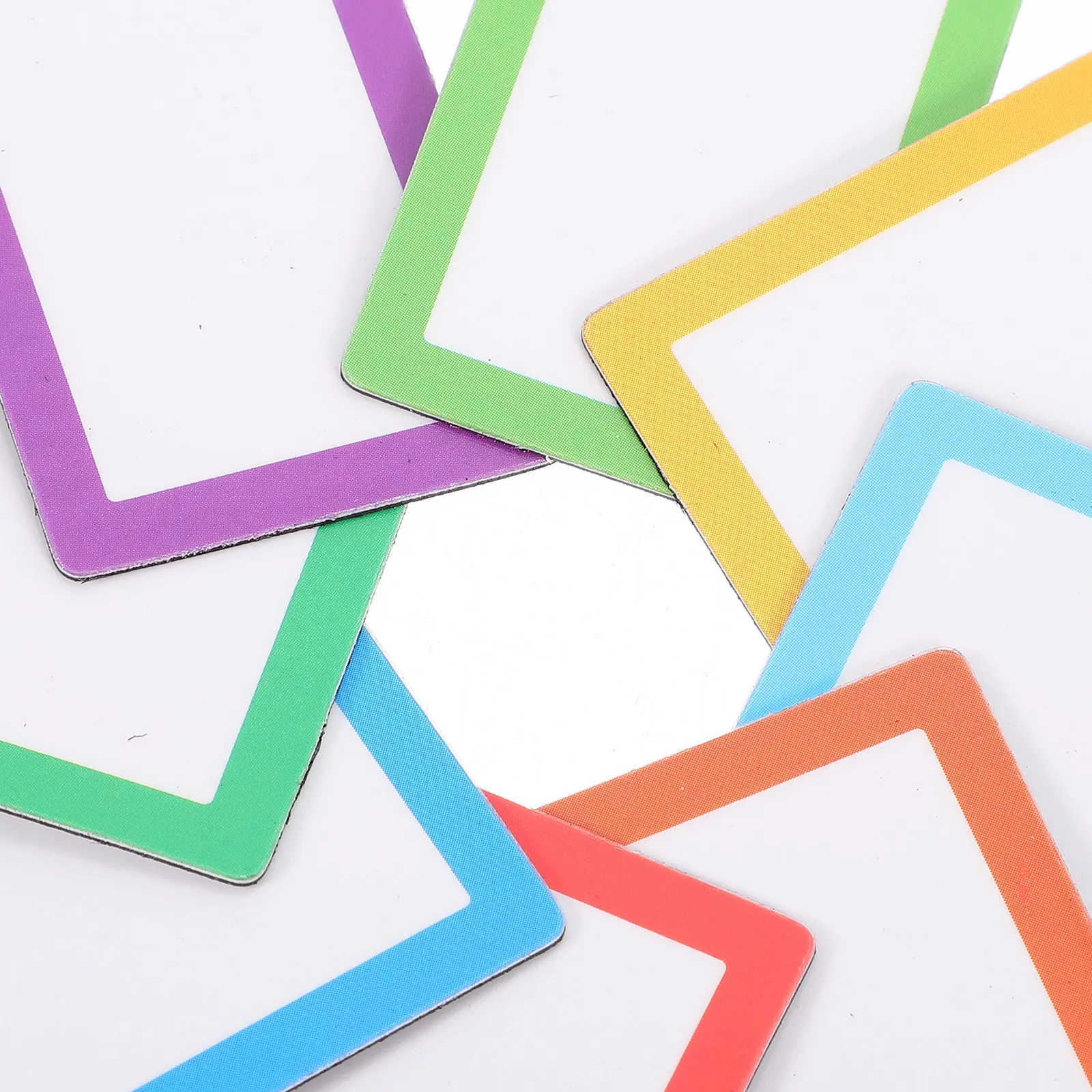 8Pcs 건식 지우기 자석 자석 라벨 화이트 보드 냉장고 캐비닛 창고 사무실 교실 주방에 대한 쓰기 가능한 이름표