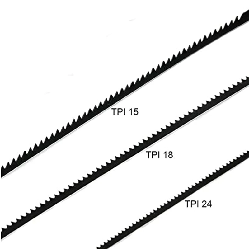 10 Lames Pour Scie à Chantourner Silverline 170 Mm 24 TPI - Pour Bois, Plastique, Coupes Précises