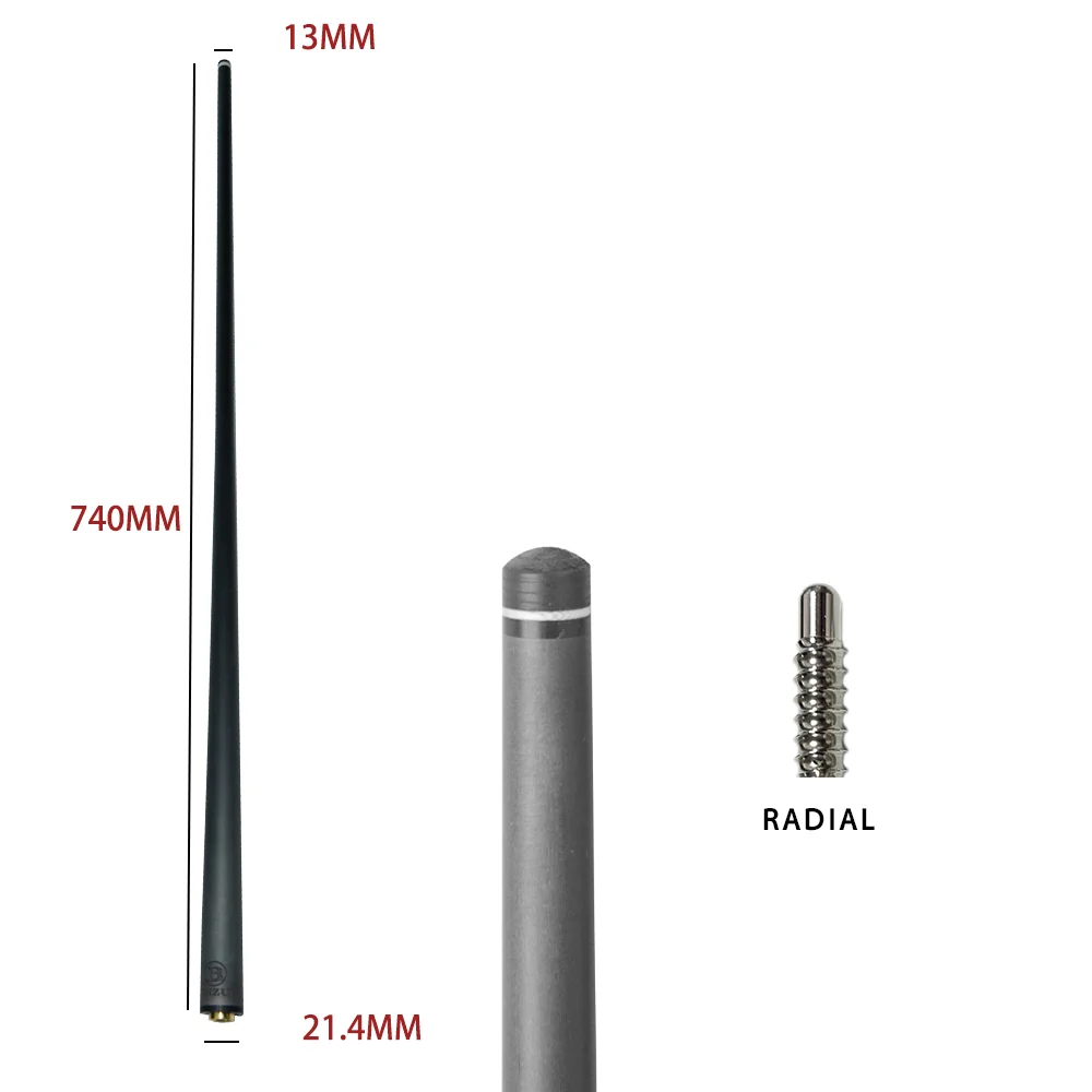 ビリヤード　カーボンシャフト　先13mm BIZU 13mm カーボン プールビリヤード キューシャフト ブラック