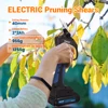 21V Cordless Pruner Lithium-ion Pruning Shear Efficient scissors Bonsai Electric Tree Branches garden tools electric SC-8605 6