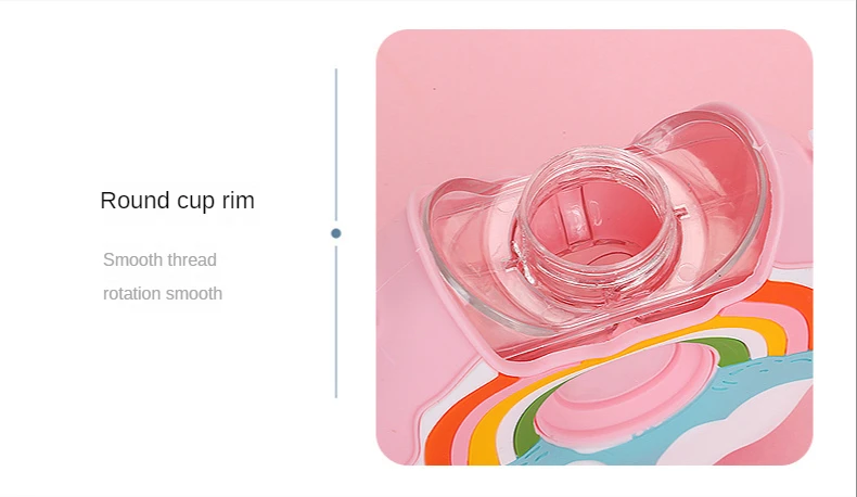 Lovely Cartoon Leakproof Outdoor Water Bottle para crianças, Donut Shape  Feeding Cup com canudos, 380ml - AliExpress