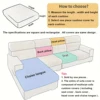 1pc Jacquard Sofa Seat Cushion Cover Chair Cover Stretch Washable Removable Slipcover 1/2/3/4 Seat Polar Fleece Sofa Protector 3