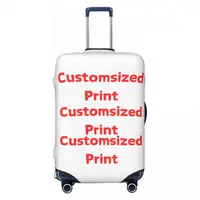 Customized image Print Suitcase Cover Any Color Cruise Trip Protection Vacation Useful Luggage Supplies 2