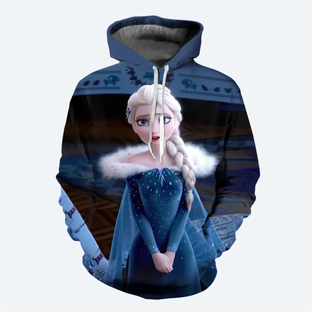 thumbnail image 1 of Sudadera con capucha de estilo nuevo de Anime Frozen Girl con estampado 3D de Elsa, suéter clásico de estilo casual, sudadera con capucha de moda urbana para niños, 1 of 4