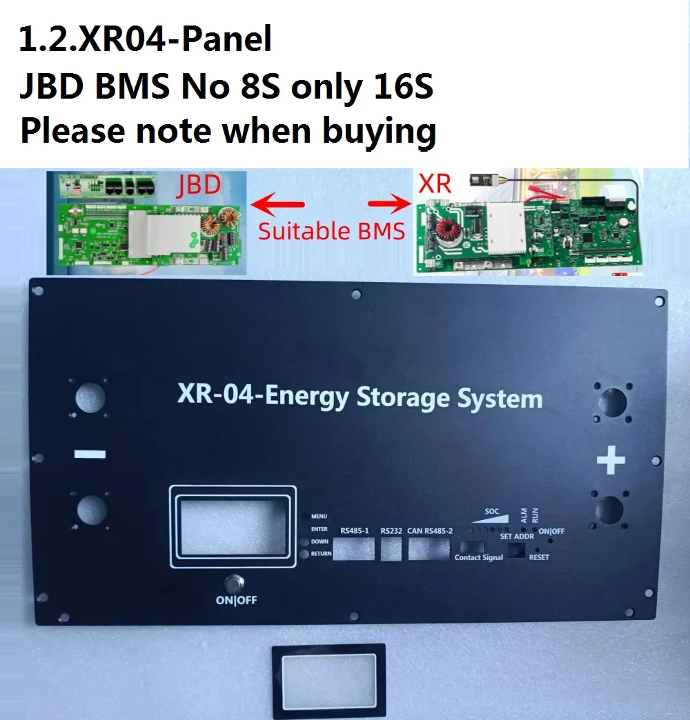 JBD BMS XR BMS Battery Case Panel Energy Storage BMS Panel