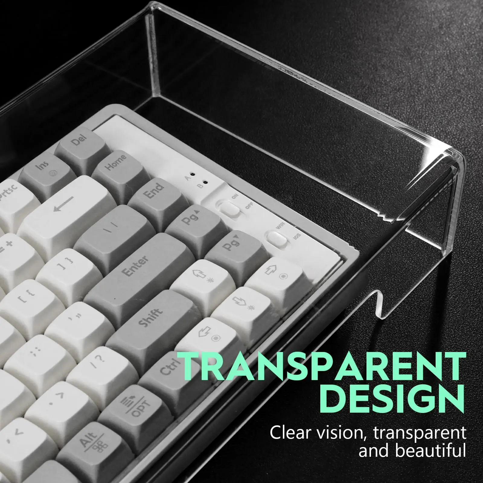 Keyboard Dust Cover Flat Household Water-proof Case Protective Acrylic Anti-dust Clear Protector Office Dust-proof Protector