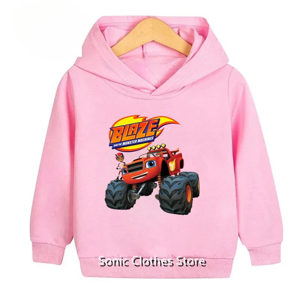 Blaze and The Monster Machines 아동복, 어린이 Impostor Blaze 게임 애니메이션 티셔츠, 소년 소녀 탑 맨투맨 후디, 2-13T