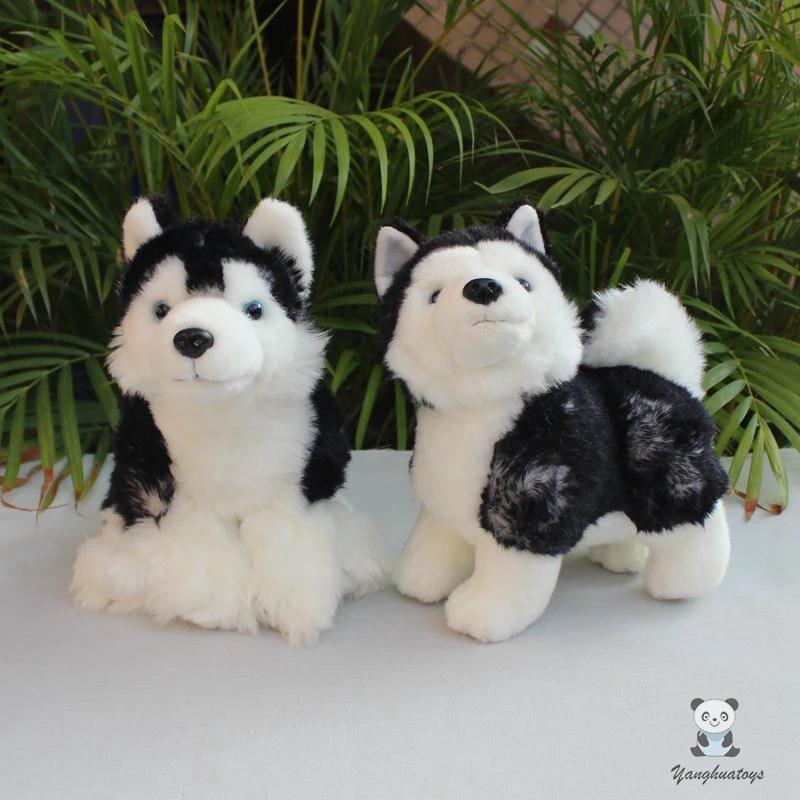 

Mini Sled Dog Kids Toys Stuffed Plush Animals Husky Dolls Soft Birthday Gifts