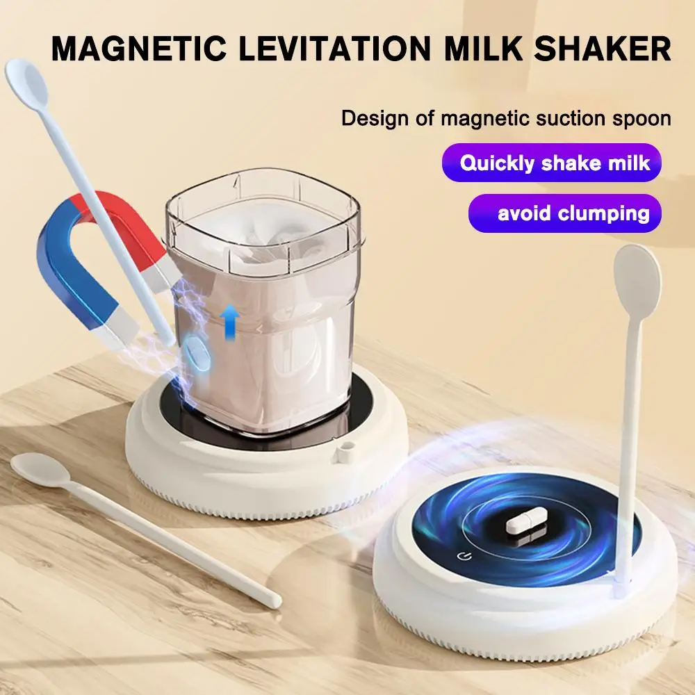 

Magnetic Levitation Electric Milk Frother Coffee Mixing Baby Smart Accessories Tools Aerator Cup Milkshaker Wine Kitch Q9I0