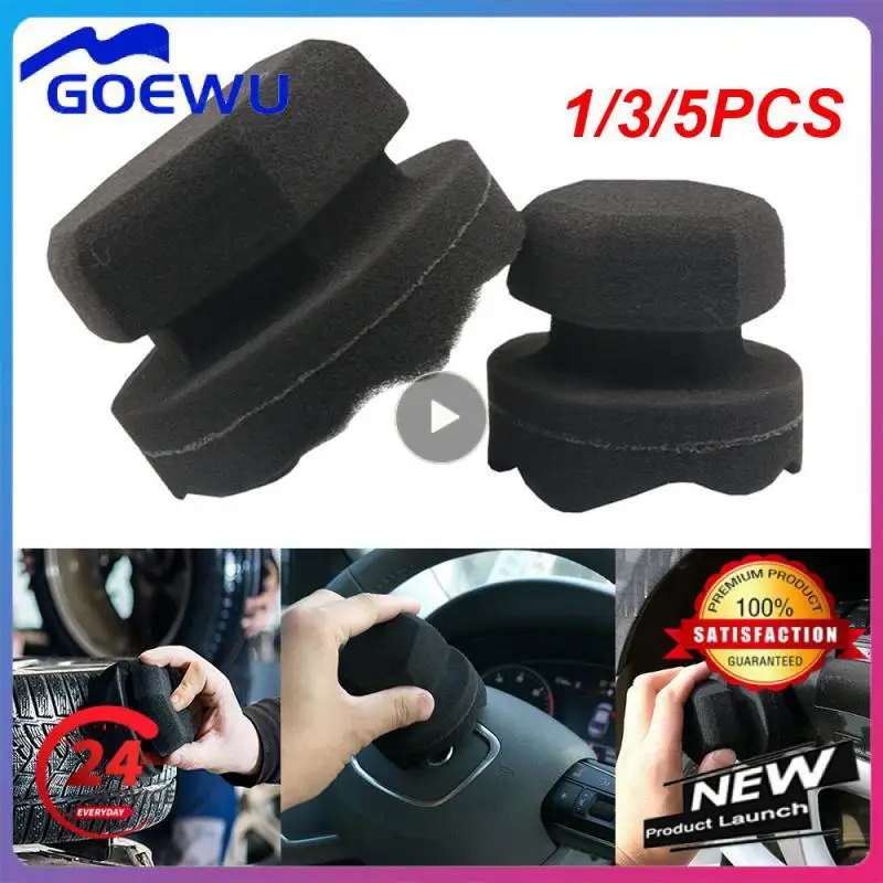 

1/3/5PCS Car Wax Polishing Sponge hexagonal grip applicator hand tire wax sponge High Density Foam Sponge For Auto Waxing