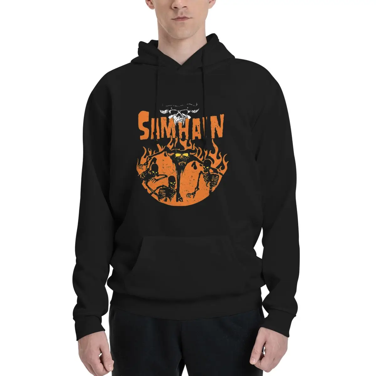 

Толстовка Samhain Danzig Fire из полиэстера, мужской женский свитер, размер XXS-3XL