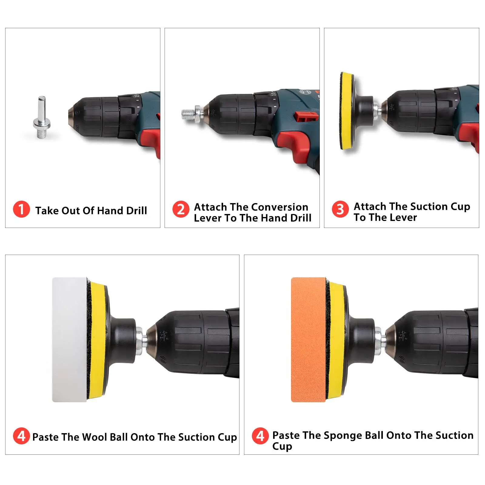 Car Polishing Kit Sanding Discs Pad Car Polishing Sponge Pad Kit Wool Waxing Buffing Sponge Abrasive Disc Sandpaper Sanding Headlight Refurbish Auto Detailing
