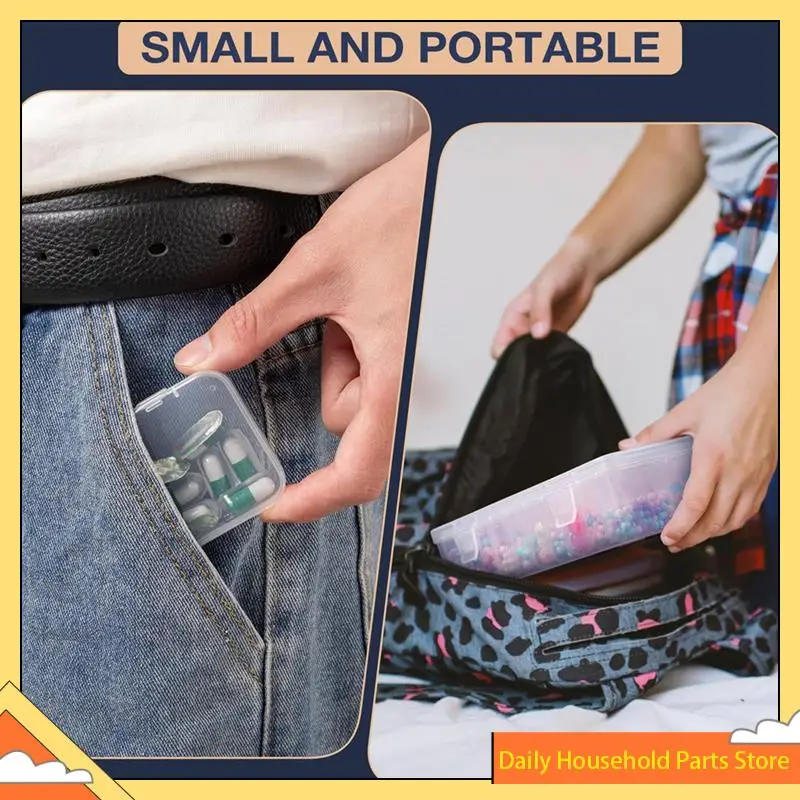 תיבת ארגון חרוזים, תיבה שקופה גדולה עם 30 יחידות קופסאות אחסון פלסטיק שקופות קטנות, תיבת אחסון ניידת לאמנות חמה!