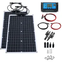 Panneau solaire 4000w avec onduleur 12v-110v/220v, kit d'onduleur de panneau solaire, système solaire de camping domestique et extérieur 2