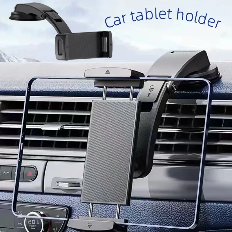 Adjustable Suction Cup Tablet Car Holder Mobile Bracket Stand for Samsung Galaxy Z Fold 4 3 2 Phone Mount for iPad GPS Holder