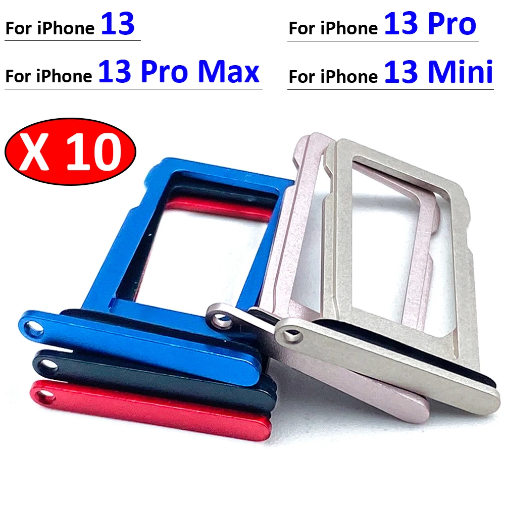 

10 шт./партия, запасные части для iPhone 13 Pro Max Mini 2 Sim-карты