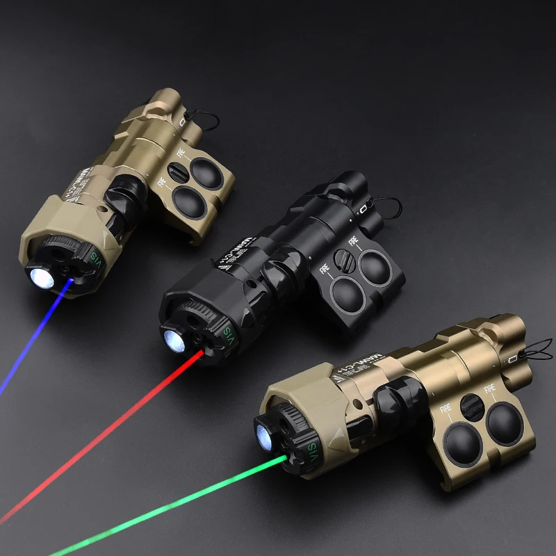 Tactical MAWL C1+ Red Green IR Laser Flasglight White LED Strobe Hunting Aiming Rays Sight Fit 20mm Picatinny Rail Airsoft Lamp