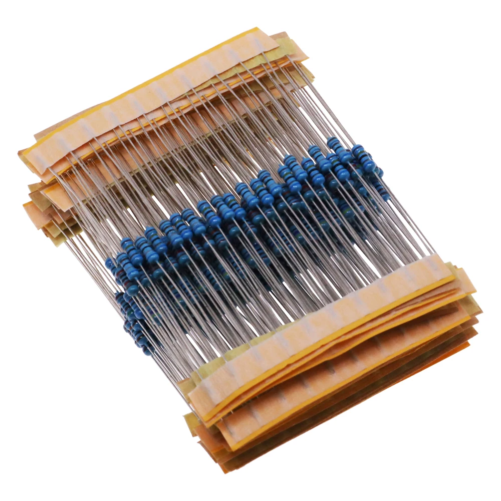 1/4W Resistance 1% Metal Film Resistor Pack Assorted Kit 30 Kinds Each 10/20pcs 600pcs/Set 1K 10K 100K 220ohm 1M 300pcs/Set metal film resistor metal film resistors