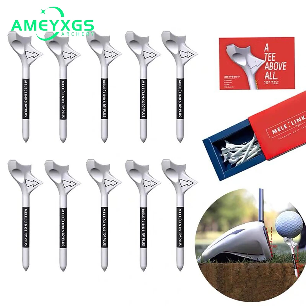 

10/30/50pcs Golf Tees Diagonal Insert 10° Golf Ball Holder Increases Speed Golf Training Ball Tee Accessories