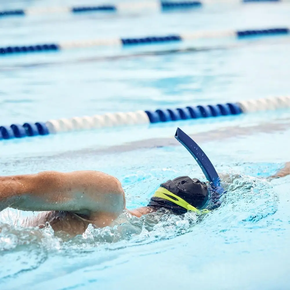 Swimming Training Snorkel Tube Front Breathing Tube Center Mount Silicone Mouthpiece Adult Freestyle Breathing