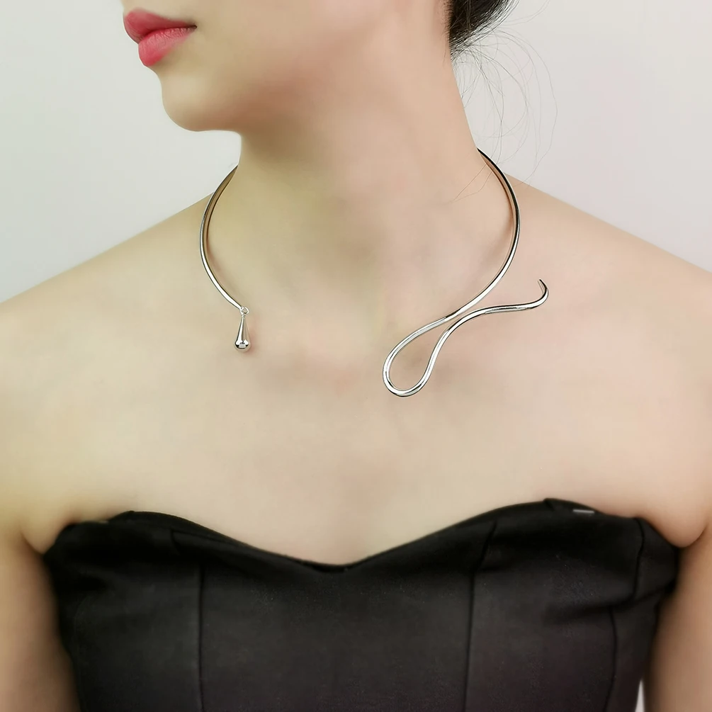 Alloy Torques Choker Necklace Women Jewelry