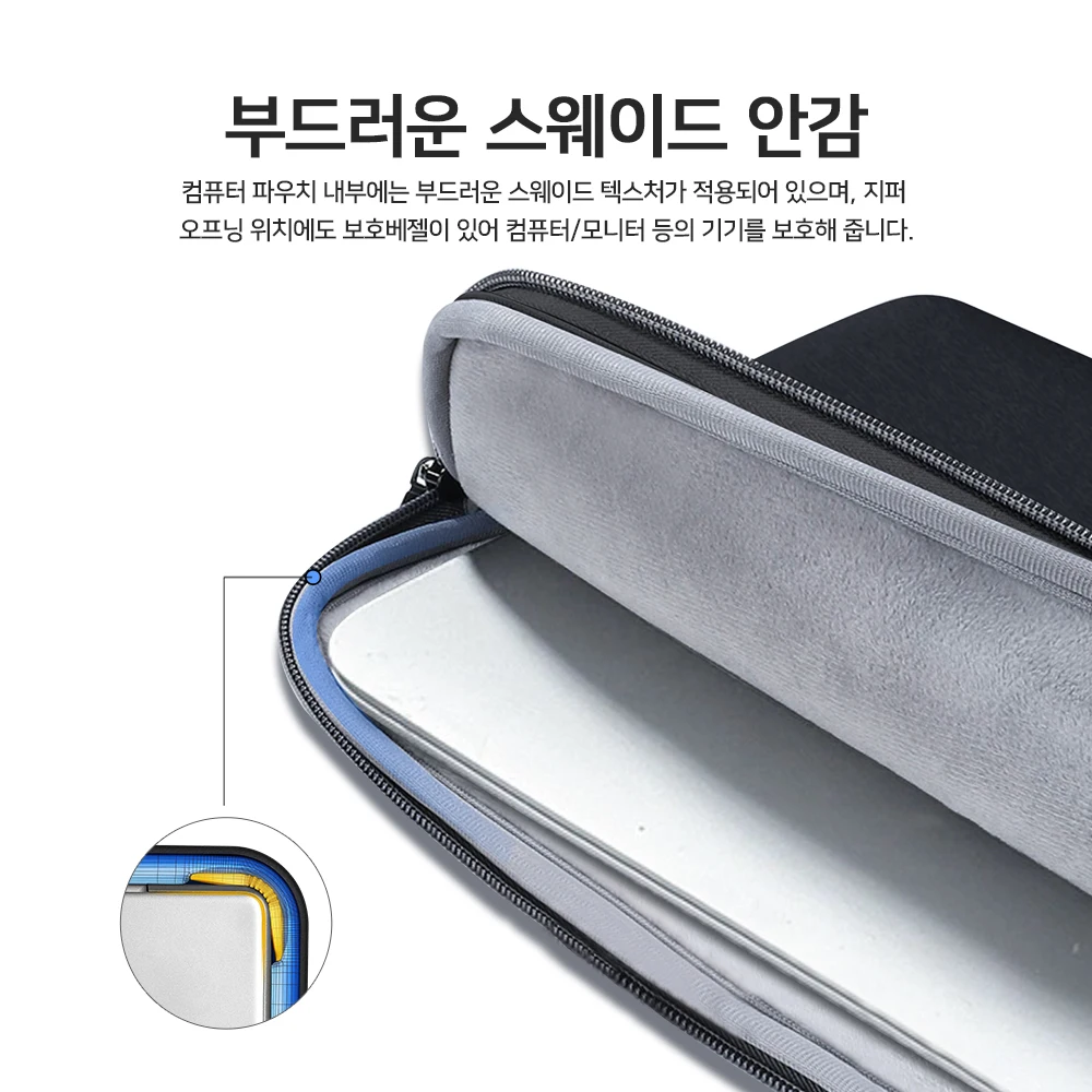 CDisplay 노트북 가방, 13.3 15.6 인치 노트북 슬리브 케이스, 맥북 프로 14 에어 13 휴대용 모니터, 레노버 델 컴퓨터 가방