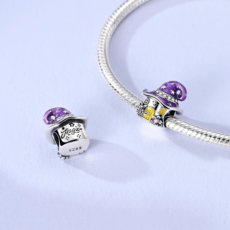 Charms aus 925er-Sterlingsilber, bunter Ballon, Apfel, Kirsche, Perlen, passend für Original-Armbänder, DIY-Schmuckanhänger, baumelndes Geschenk für Frau – Detail 22