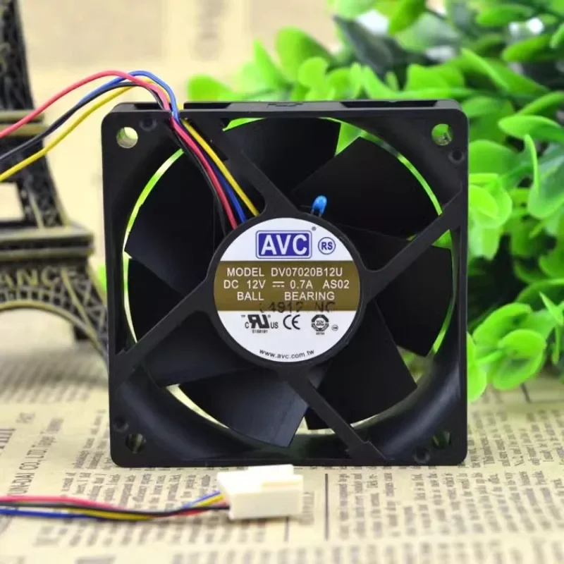 

Новый вентилятор для AVC DV07020B12U 12 В 7020 а 7 см ШИМ контроль температуры двойной шариковый вентилятор 70x70x20 мм