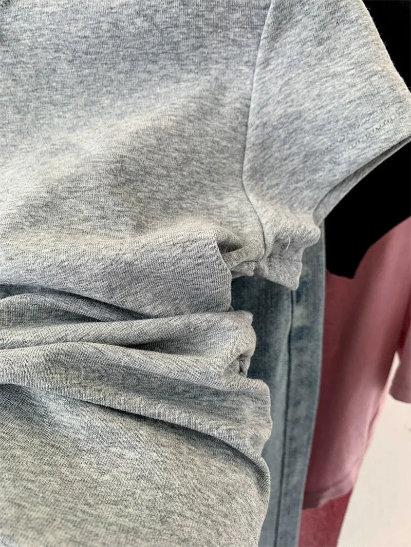 Korean Bowknot T-Shirt for Kids - Casual Cotton Short Sleeve Top 0-12 Years