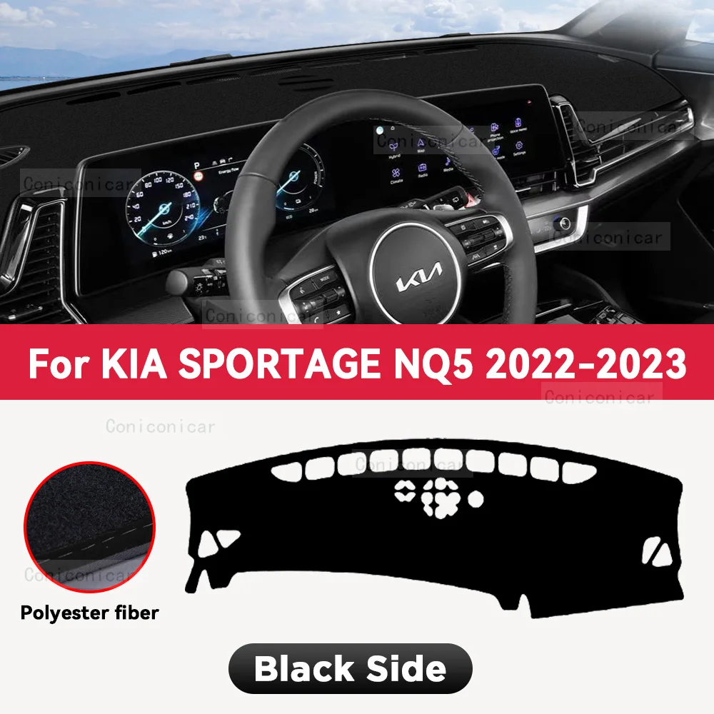 LUWU Tappetini Antiscivolo Per Kia Sportage NQ5 2022-2024 (Automatica): Set Gomma Per Console, Portaoggetti E Portabicchieri, Bianco Fluorescente
