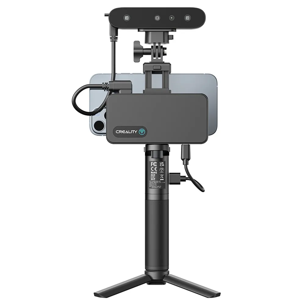 Creality cr-scan huret Pro 3D Scanner, velocidad de escaneo de hasta 30 fps, precisión de 0,1mm, distancia de trabajo de 150-700mm, conexión inalámbrica