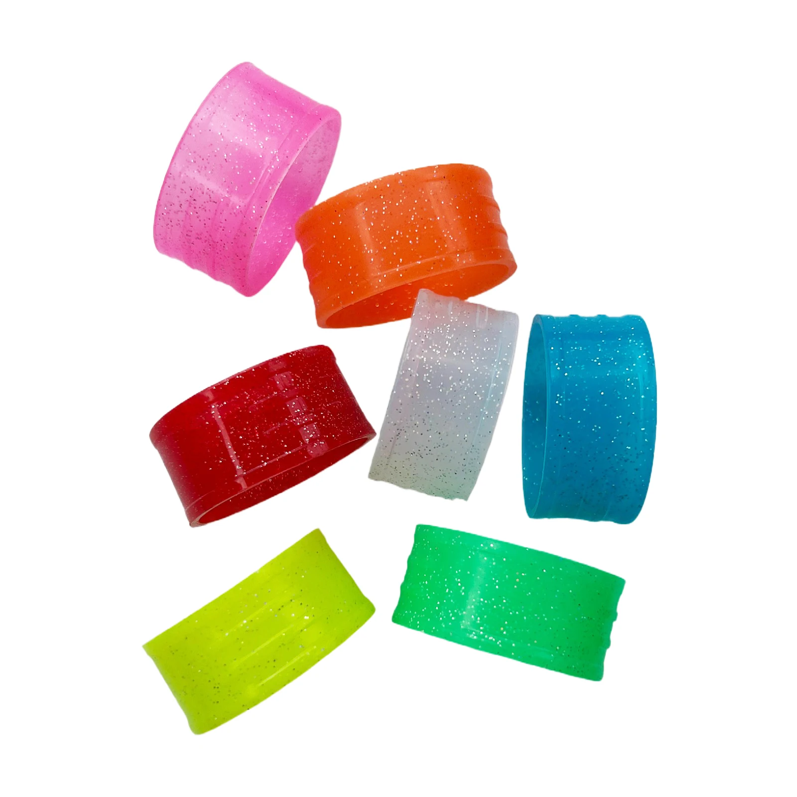 

10 pcs Fluorescence color Tennis racket handle's silicone ring,tennis racket grip,overgrip sealing rings Free shipping
