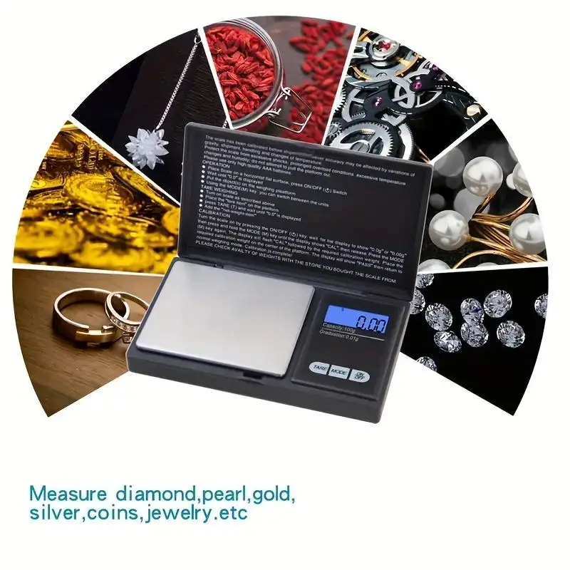 Precision Jewelry Digital Pocket Scale - High-Accuracy, Portable and Compact Design