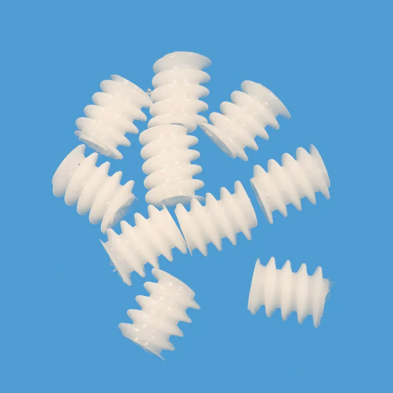 6x7mm Worm Pinion Module 0.5M POM Plastic Helical Gears 2mm Hole DIY Model Toy Aircrafts Accessories W6x7-2A
