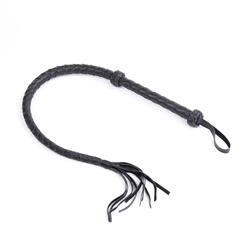 120CM Genuine Cowhide Leather Whip Horse Training Crop Whip Cowhide Leather Handle