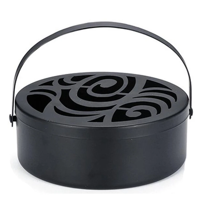 

Metal Portable Mosquito Coil Holder,Household Mosquito Repellent Box,Classical Design Portable Mosquito Coil Holder
