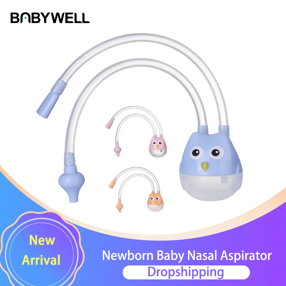 

Newborn Baby Nasal Aspirator Silicone Nasal Suction Snot Cleaner Baby Mouth Suction Catheter For Infant Baby Nasal Aspirator