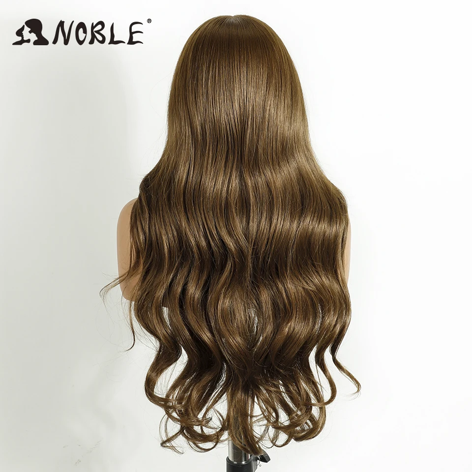 Noble 13X6 Lace Body Wave HD Transparent Ombre Blonde Highlight Wigs 26 Inch Baby Hair Lace Frontal Wig Wave Lace Wig For Women