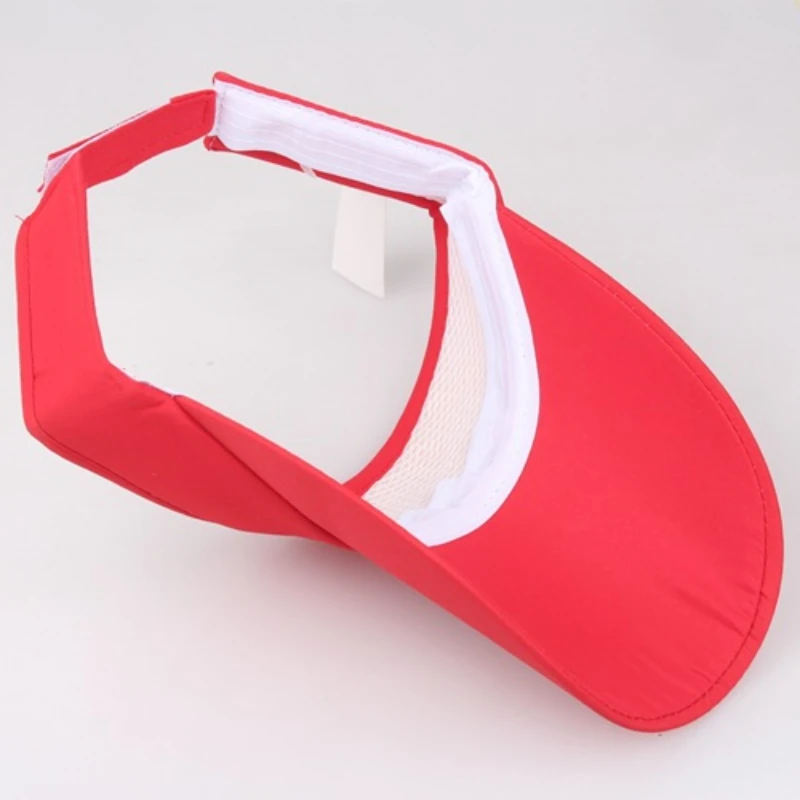 Customized Logo Printed Visors For Men Women Empry Top Hats Ladies Outdoor Sports Tennis Sunhat breathable cap gorra Wholesale 5