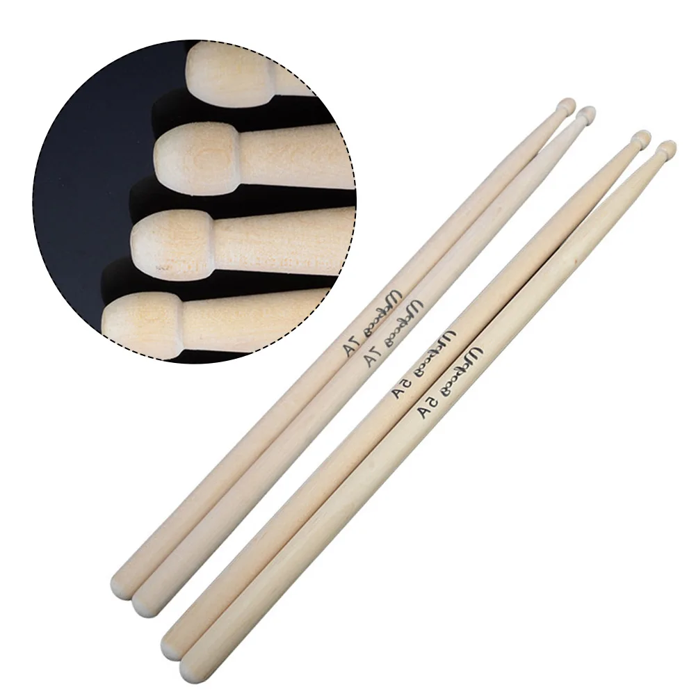 5A Drumsticks Beginner Drumsticks Drum Practice Oval Tip Punchy Drums Bright Cymbals Lightweight
