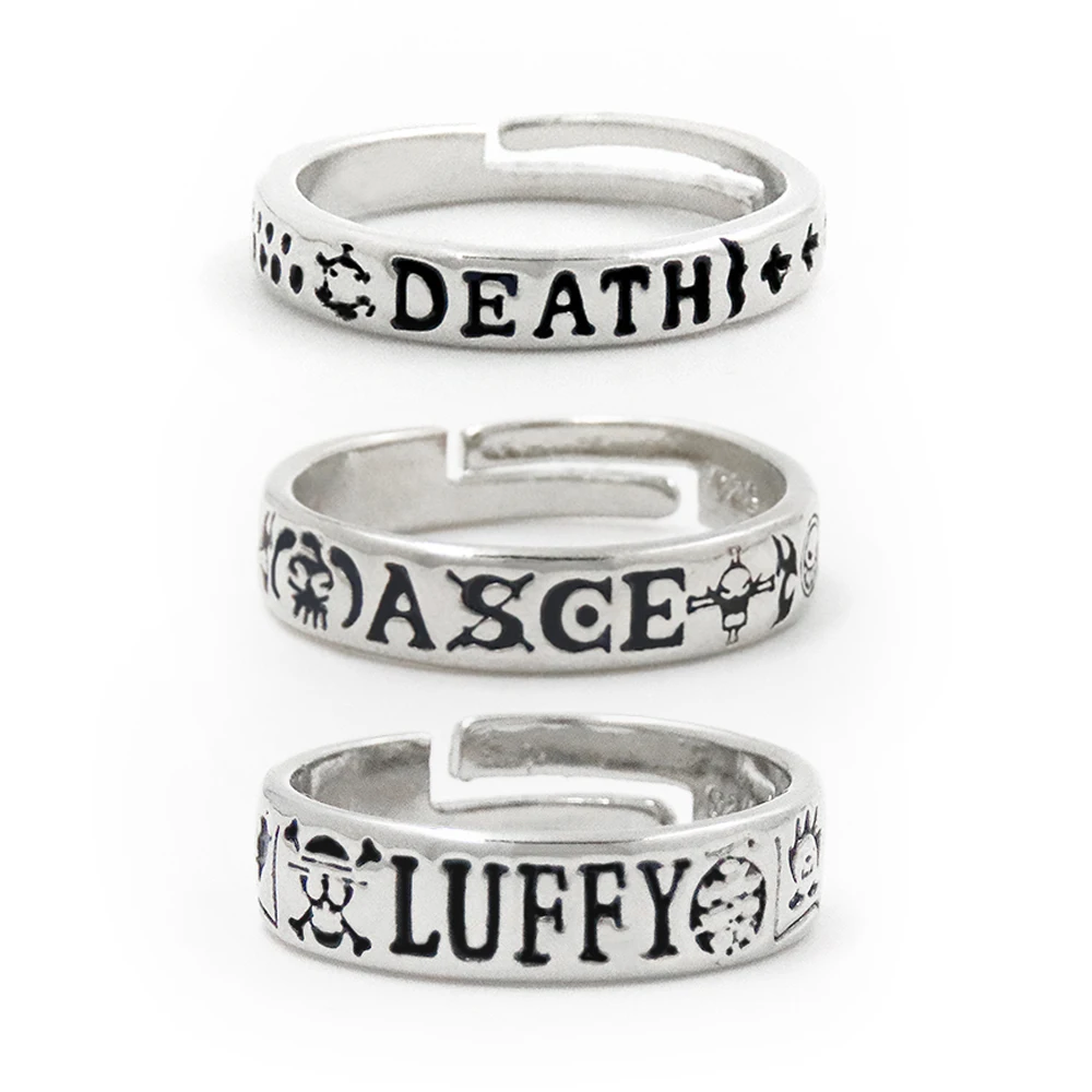 Anime Cosplay Adjustable Rings Jewelry Accessories Finger Ring Trafalgar D Water Law Straw Hat