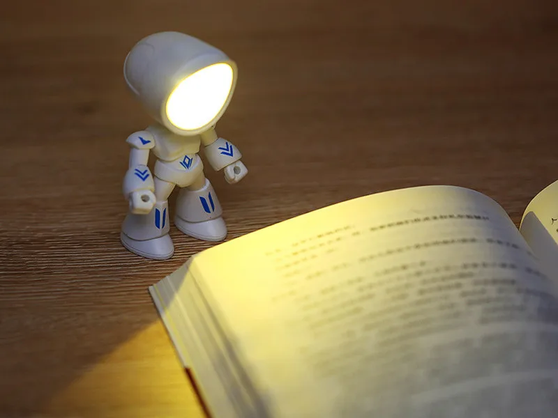 Cute Mini Night Light LED Cartoon Hero Police Desk Lamp Desktop Ornament Bedside Bedroom Table Lights Children Holiday Kid Gifts