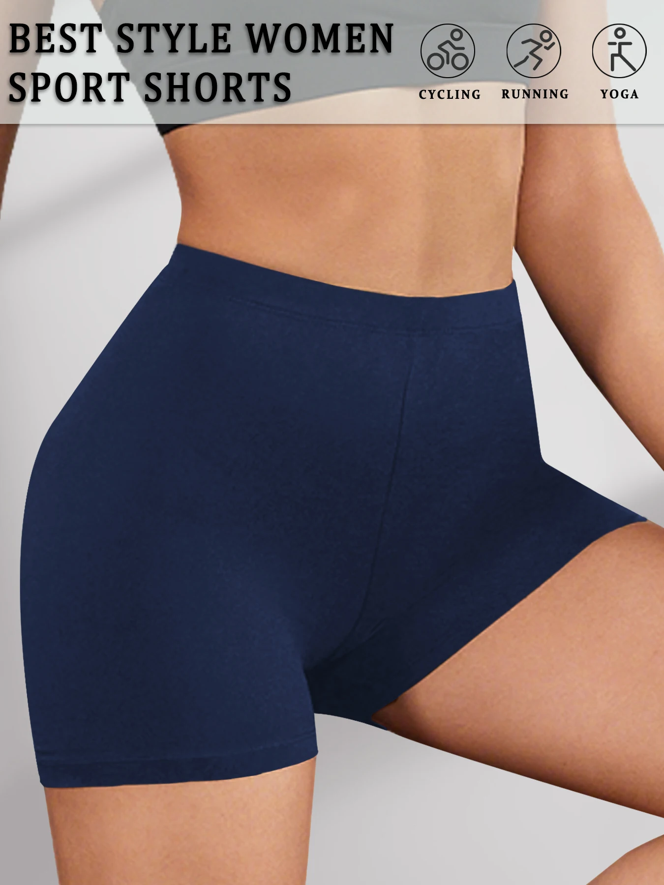 Superweiche Biker-Shorts für Damen, nicht durchsichtige Workout-, Lauf-, Yoga- und Sportshorts, 2 Zoll Innenbeinlänge – Detail 12