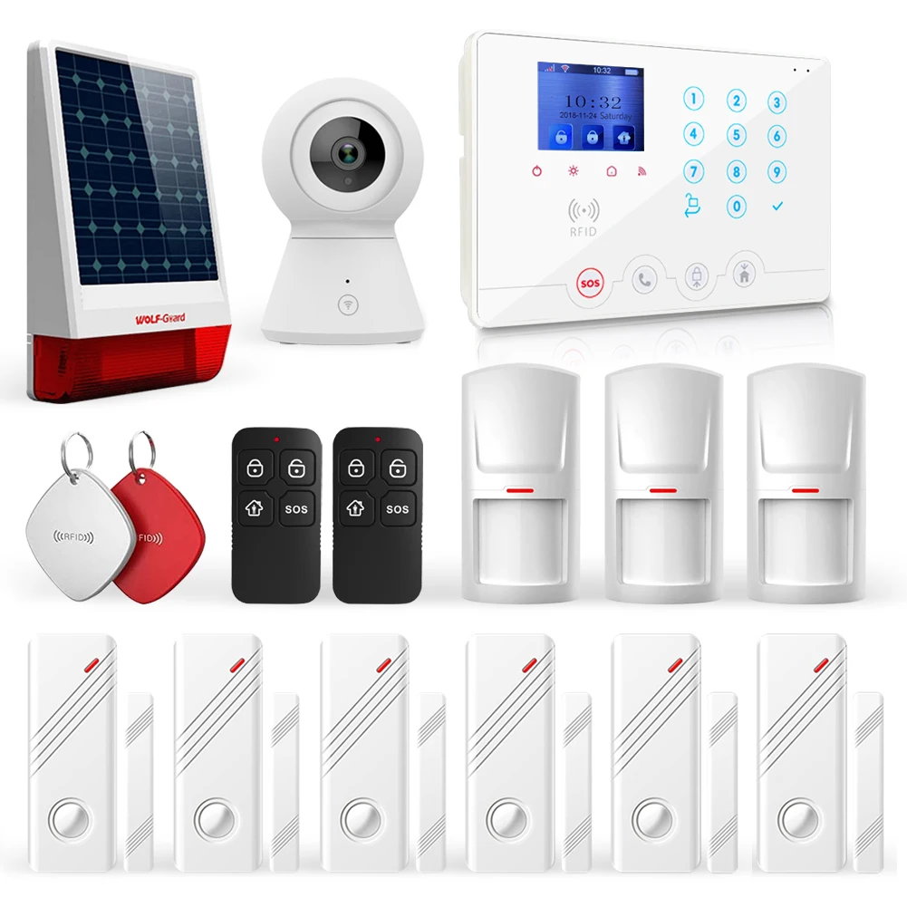 Smart Home Security Alarm System Tuya 4G GSM WIFI Alarm Gateway