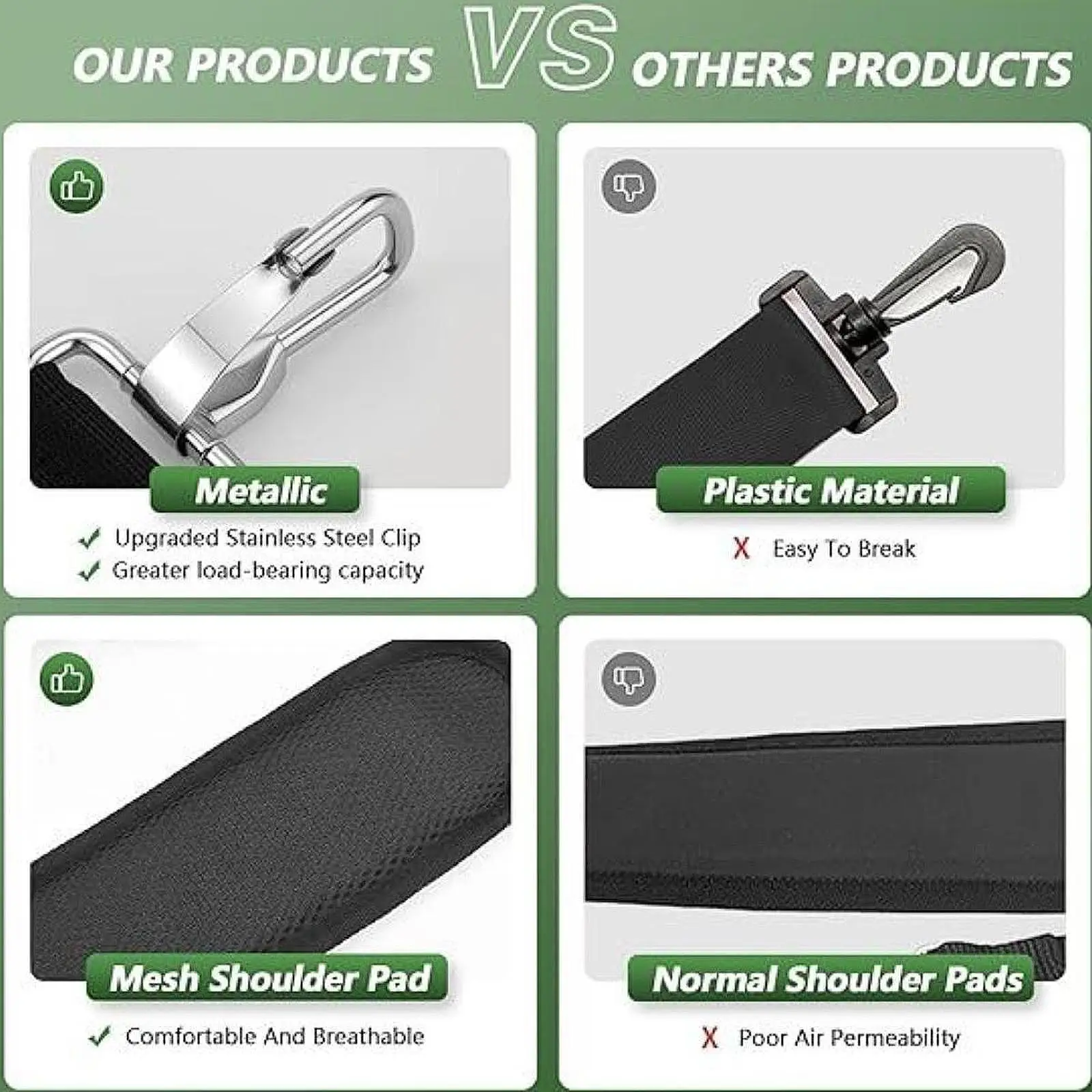 잔디 트리머 하네스 어깨끈 나일론 조절 가능 범용 교체용 스테인레스 스틸 블랙..