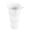 Hanging Flower Pots for outside Black Iron Umbrella Bucket Creative Vase Home Planter Vases 5