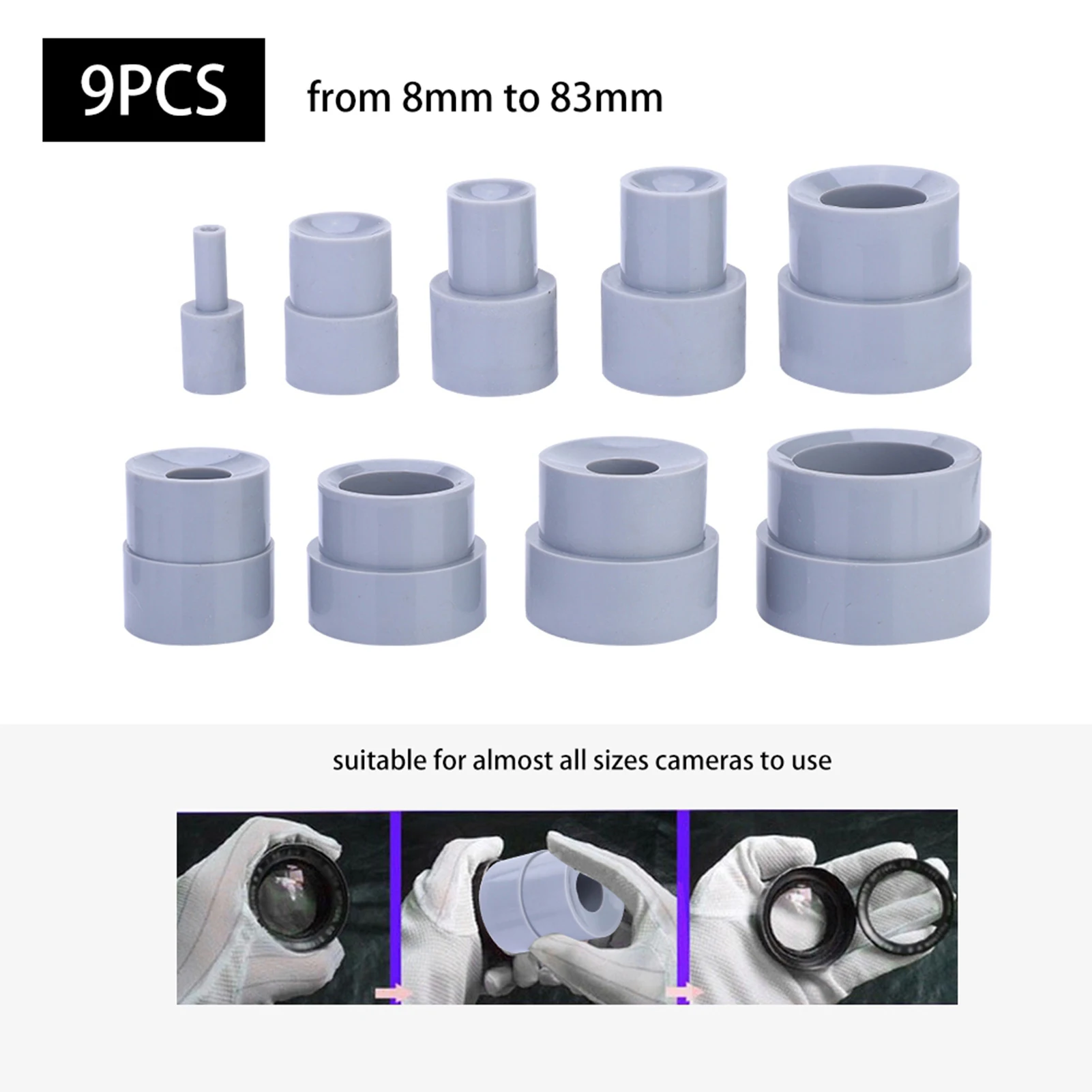 Camera lens repair kit Camera repair parts Camera Lens Repair Tool Ring 8-83mm Lenses Removal Rubber Accessory Lens Repair Tool Rubber Camera Remove