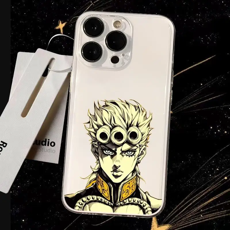 Jojo Hot Anime Pattern Transparent Phone Case