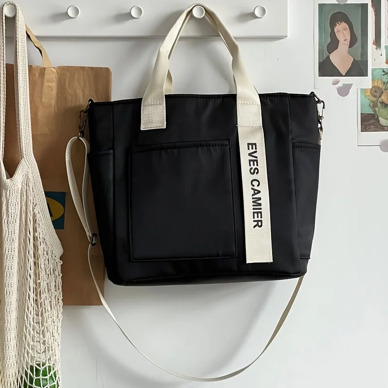 EVE's CAMER Multi-Pocket Handbag with Adjustable Shoulder Strap Zippered Closure, Perfect for School, Work, Travel, or Daily Use